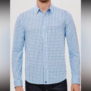 Buttercloth dress shirt in window view icy cotton